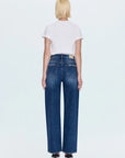 Tate High Rise Bowed Wide Leg back