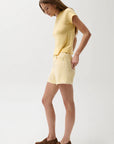 Saige High Rise A-Line Short full body side