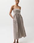 Bianca Shirred Bodice Dress front