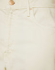 Close-up of beige fabric with button details