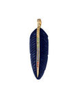 Rainbow Lapis Feather Pendant