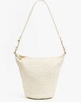 Clare V Petite Jeanne Bucket Bag flat lay