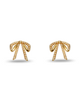 Lele Sadoughi Mini Bow Stud Earrings flat lay