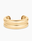 Thatch Frankie Double Cuff Bracelet in Gold flat lay