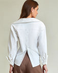 Paola Top in Cloud close up back