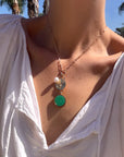 Paradiso Mermaid Chrysoprase Necklace on model