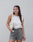 Petra Linen Short front view