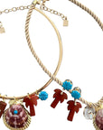 Royale Necklace with rope necklace
