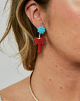 Romy Earring on model