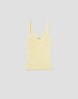 Jordan Tank in Lemon Drop laid flat