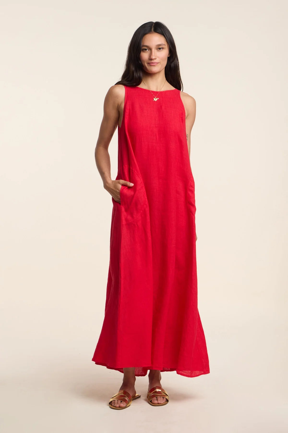 Reta Linen Dress Penelope T Reta Linen Dress Penelope T