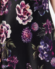 Noelle Strapless Dress close up pattern