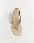 Darya Suede Wedge Thong Sandal top view