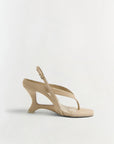 Darya Suede Wedge Thong Sandal side view