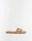 Monogram Shearling Sandal side view