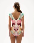 Liset One Piece back view on model worn as swimsuit