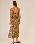 Fern Cami Top in Leopard Cotton full body back view