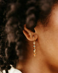 Get Down Earrings on model close up