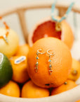 Get Down Earrings on orange