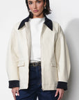 Samira Oversized Barn Jacket front
