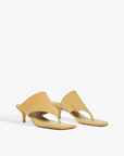 Sage Suede Stiletto Sandal side by side