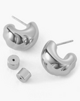 Nelle Hoops Silver with backs