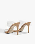 Ariella Clear Strap Heel in Brown back