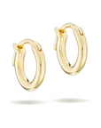 Adina Reyter Gold Huggie Hoops Flat Lay