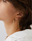 Jenny Bird Icon Hoops Medium on model