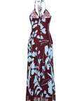 Shelter Island Dress back view on white background