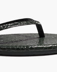 Square Toe Lily Croc super close up