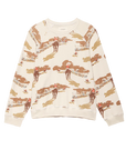 The Slouch Sweatshirt Riding Horses Print by itself