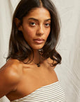 Perfect White Tee Talula Stripe Tube Top close up front