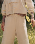The Roam Sweatpant close up front