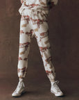 The Stadium Sweatpant in riding horses print front