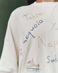 The Slouch Sweatshirt with Golden State Embroidery close up