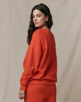 The College Sweatshirt in Persimmon back