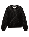 The Crochet Pullover Black by itself