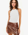 Cami NYC Rian Rib Knit Tank front close up