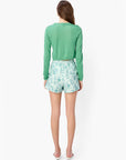 Jaye Cropped Knit Top Meadow full body back