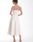 Eira Strapless Midi Dress