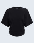Veronica Kimono Sleeve Fitted Tee Noir by itself
