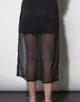 Virgil Sheer Studded Midi Skirt back