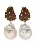 Orbit Earrings in Pearl side by side