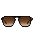 Zander Black + Black Tea Sunglasses front