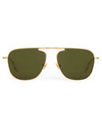 Zander Fold 18K Crysal Polarized Sunglasses front view on white background