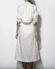 Cosette Open Back Shirt Dress back
