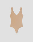 Tora Bodysuit in Nude laid flat
