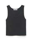 Blondie Tank Black laid flat