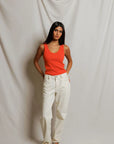 Blondie Tank in Clementine